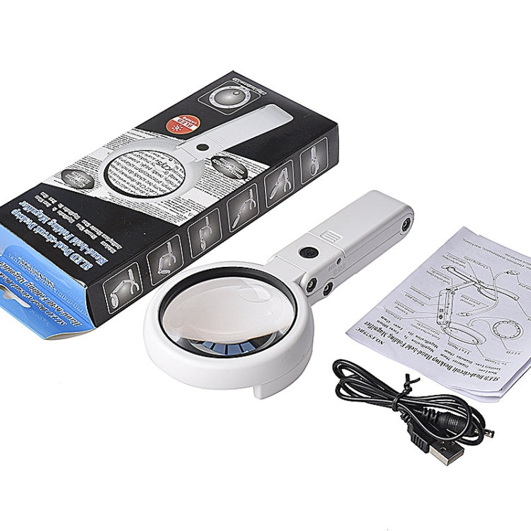 5X / 11X USB Charging LED Light Handheld Magnifier