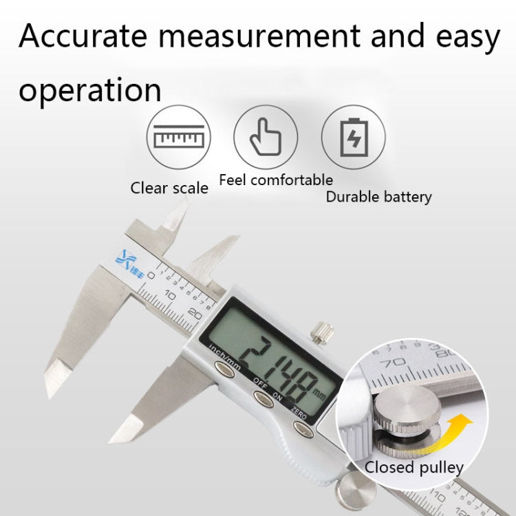 XIFENG Stainless Steel Digital Display Electronic Vernier Caliper