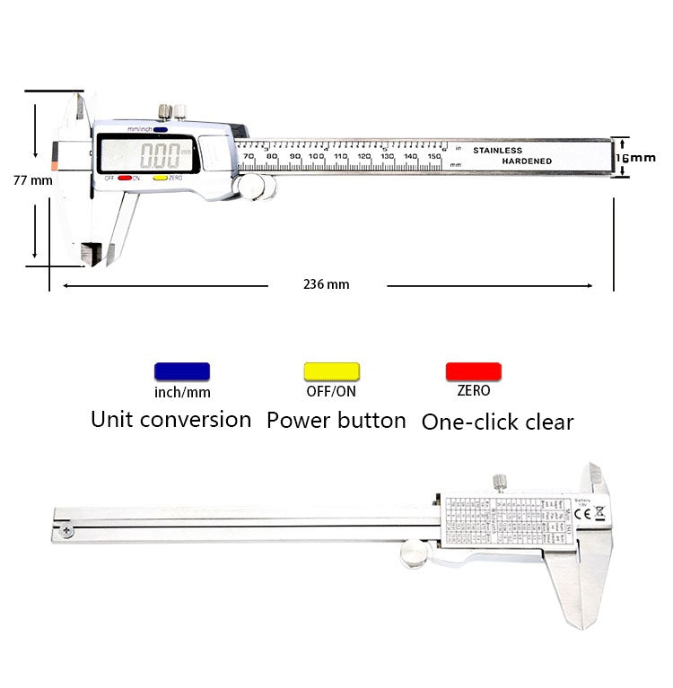 JS-04 Stainless Steel Electronic Digital Caliper My Store