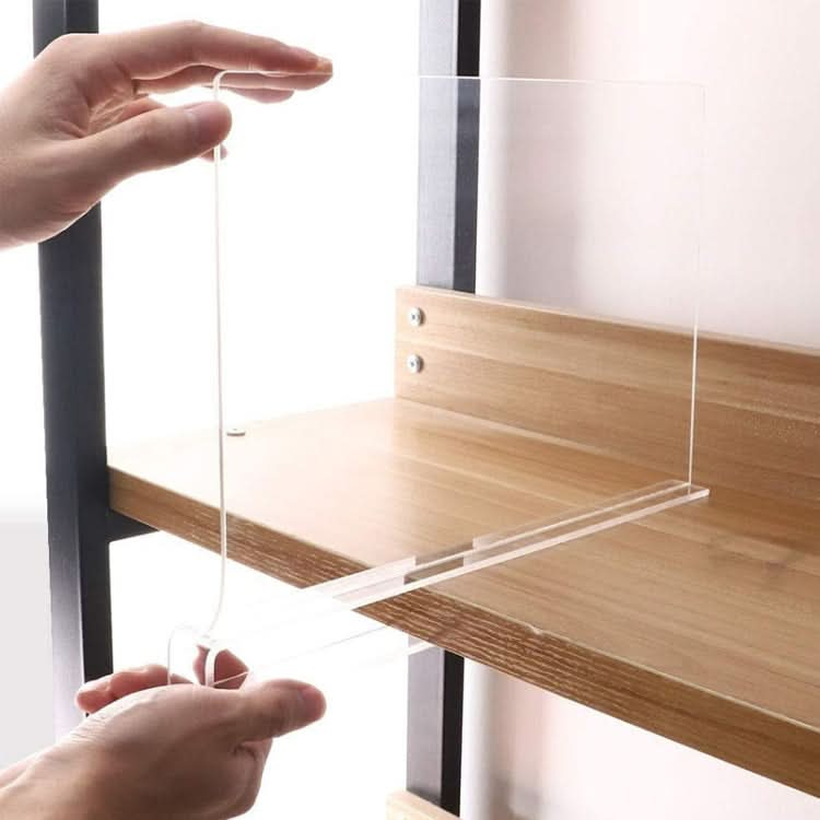 Bedroom Wardrobe Transparent Partition Desktop Book Sorting Splint Reluova