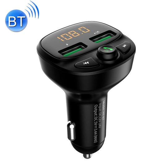 HY-87 Car Bluetooth MP3 Dual USB Car Charger, Style: