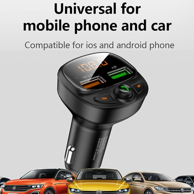 HY-87 Car Bluetooth MP3 Dual USB Car Charger, Style: