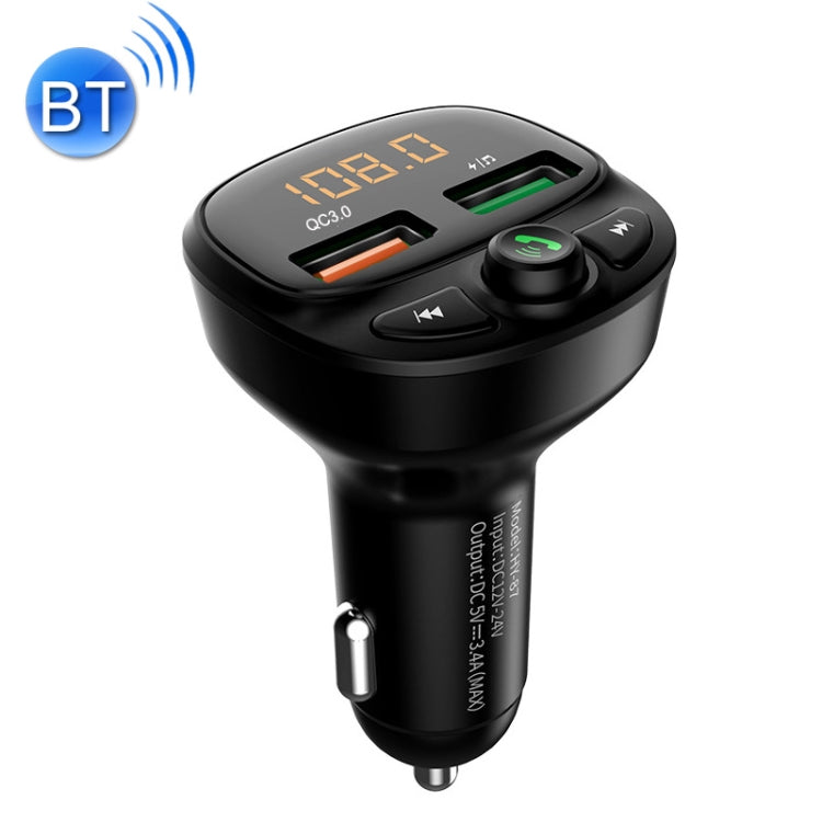 HY-87 Car Bluetooth MP3 Dual USB Car Charger, Style: