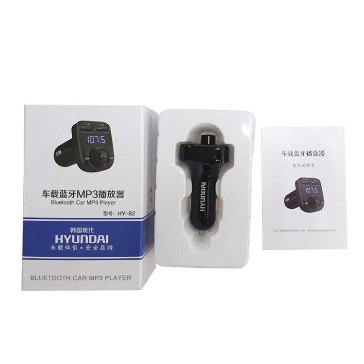 HY82 Car MP3 Bluetooth Receiver Dual USB Car Charger