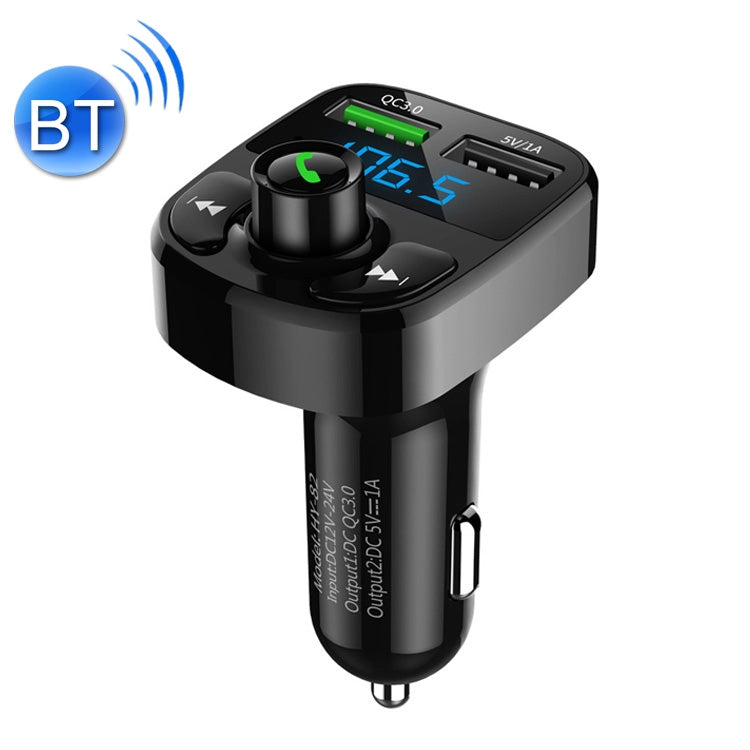 HY82 Car MP3 Bluetooth Receiver Dual USB Car Charger