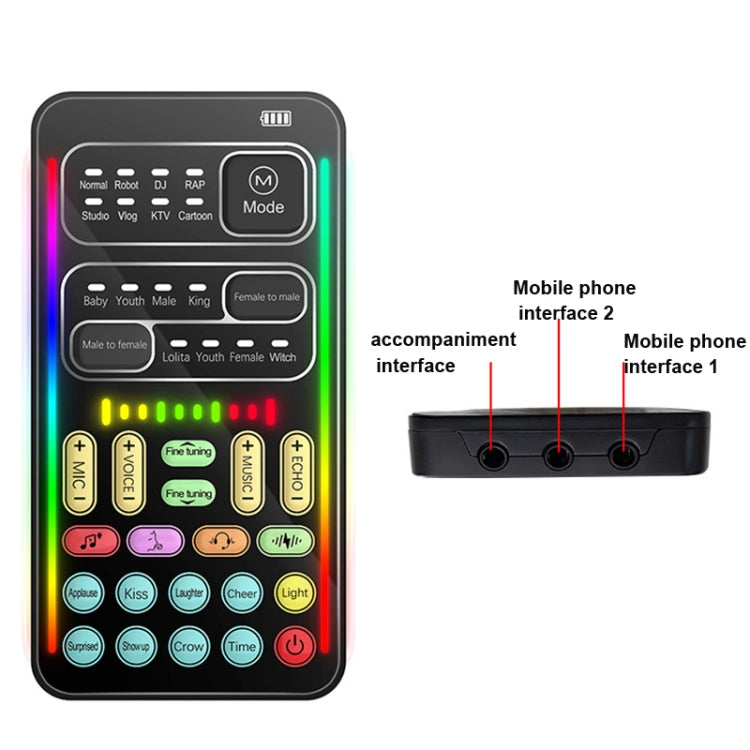 Voice Changer Game Live Broadcast Mobile Computer Sound Card Reluova