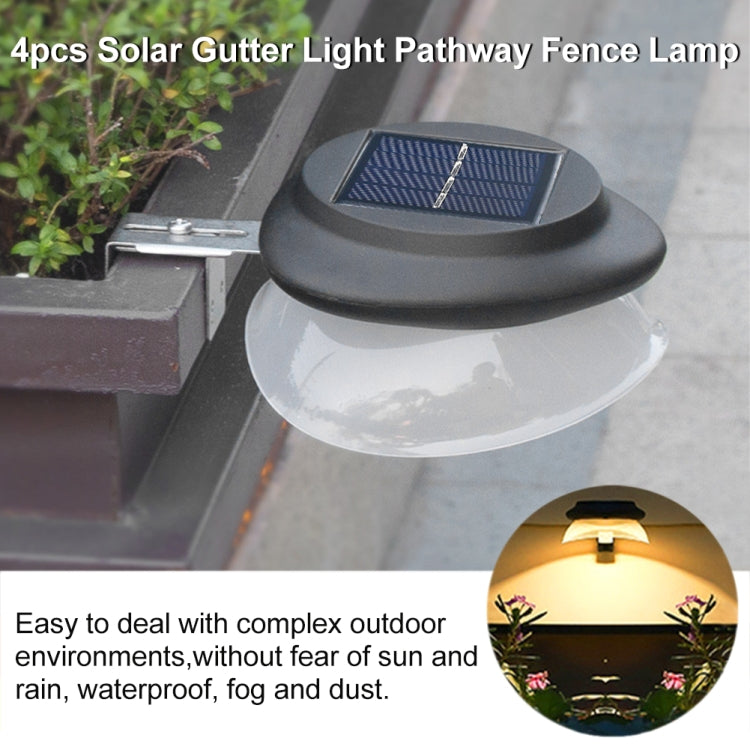 Punch-free Flying Saucer Solar Lamp Outdoor Garden Decoration Wall Lamp