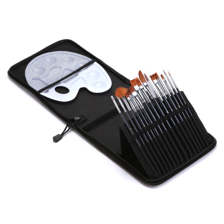 19 PCS/Set Nylon Hair Oil Brush With Cloth Bag Set