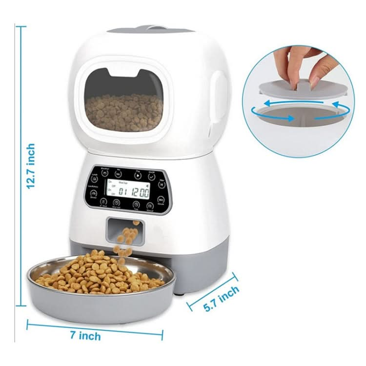 3.5L Elf Pet Feeder Automatic Feeder-Reluova