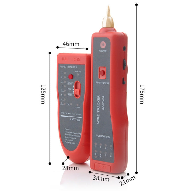 Wire Tracker Network Cable Detector RJ45 RJ11 Tester for Telephone Lines and LAN Cables My Store