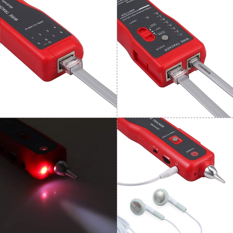 Wire Tracker Network Cable Detector RJ45 RJ11 Tester for Telephone Lines and LAN Cables My Store