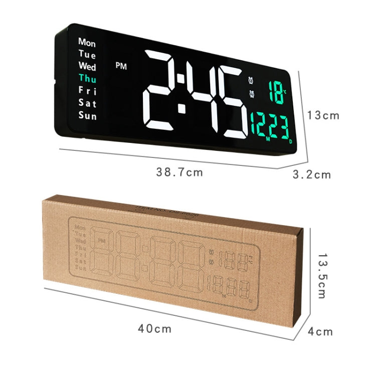 6626 Living Room Wall-Mounted Large Screen Display LED Digital Clock-Reluova