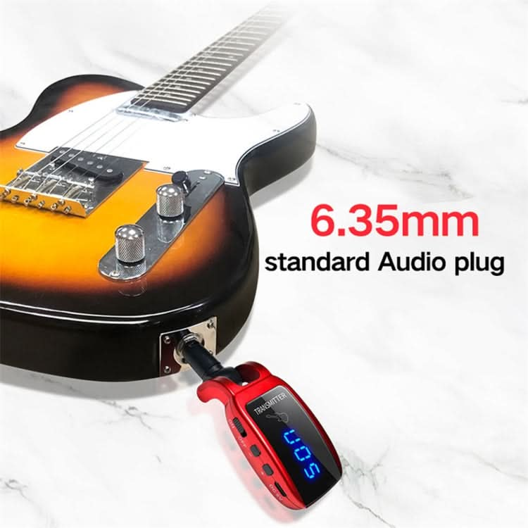 U12DX  6.35mm Jack Wireless Guitar Transmitter Receiver Rechargeable Adapter Reluova