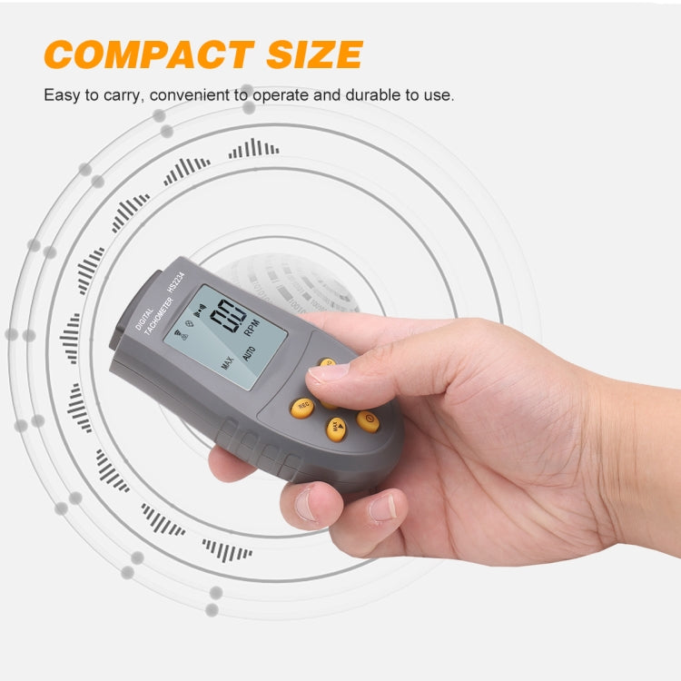 HS2234 Non-contact Laser Tachometer Digital Display Motor Tachometer Reluova