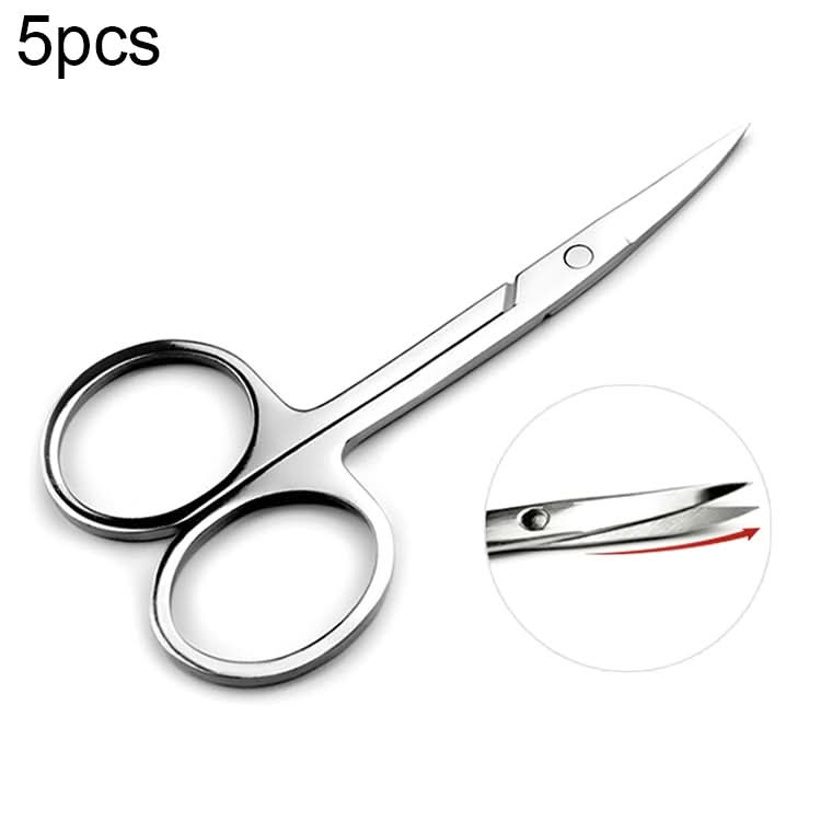 5 PCS Stainless Steel Elbow Eyebrow Trimming Scissors-Reluova