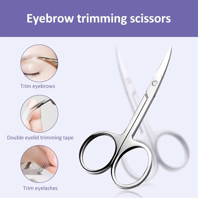 5 PCS Stainless Steel Elbow Eyebrow Trimming Scissors-Reluova