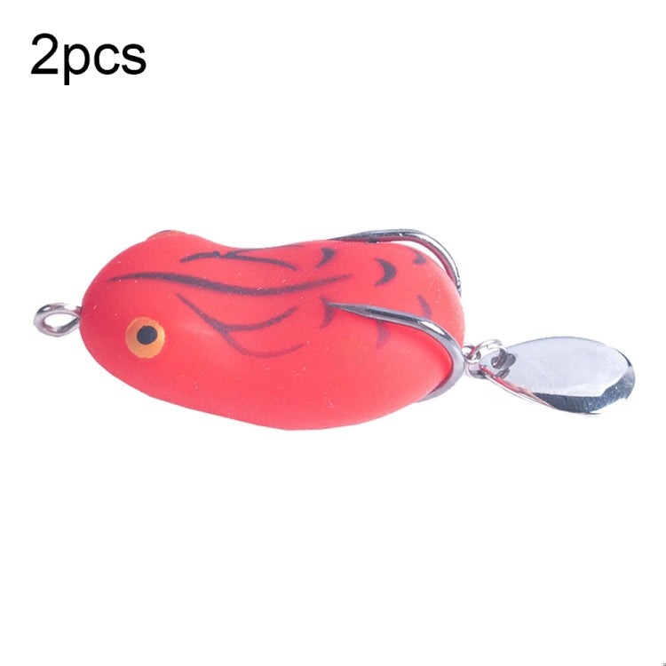 2 PCS HENGJIA Lure Sequins Double Hook Thunder Frog