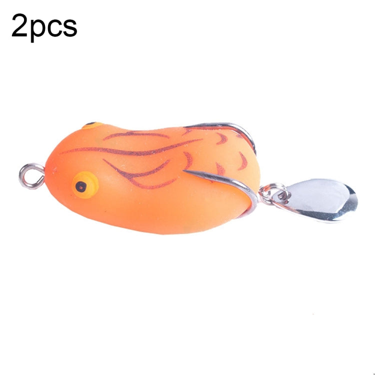 2 PCS HENGJIA Lure Sequins Double Hook Thunder Frog