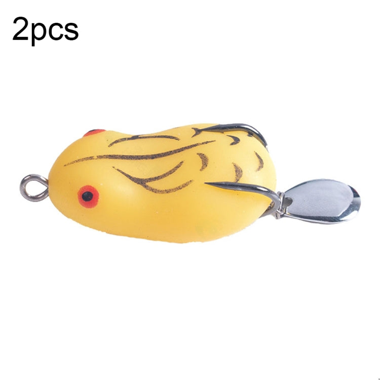 2 PCS HENGJIA Lure Sequins Double Hook Thunder Frog