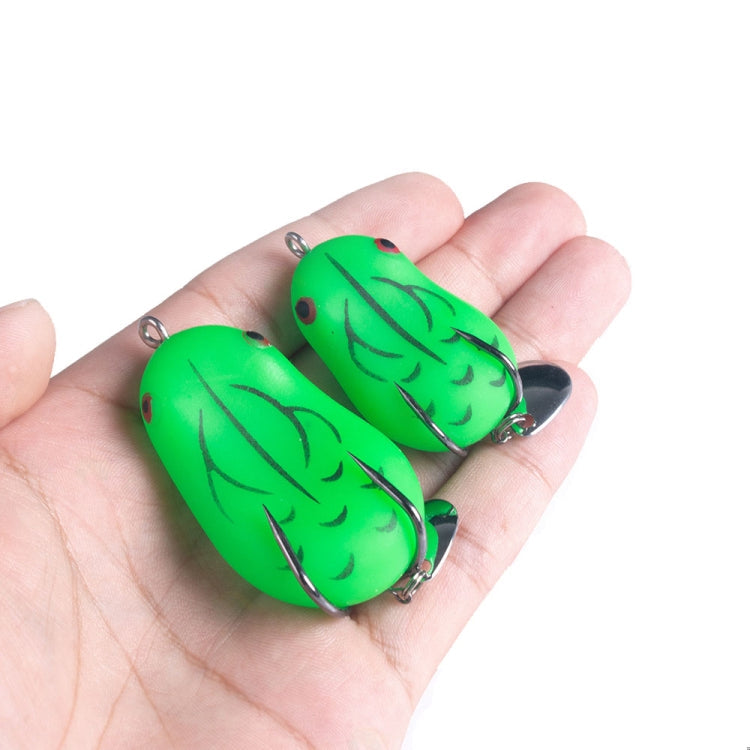 2 PCS HENGJIA Lure Sequins Double Hook Thunder Frog-Reluova