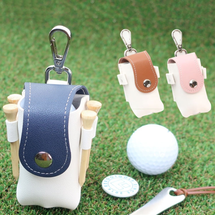 Splicing Leather Portable Mini Golf Protective Bag Reluova