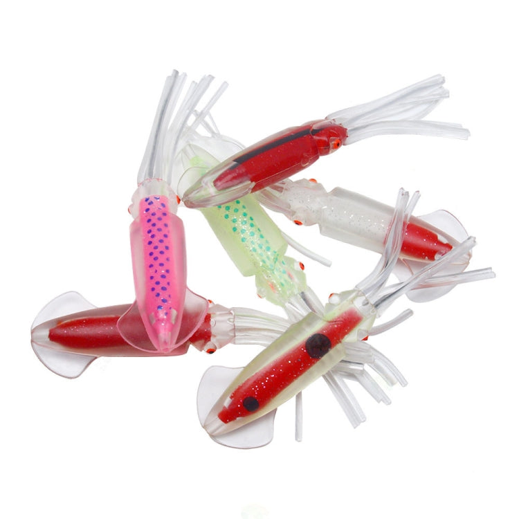 6 PCS / Bag HENGJIA SO1516 12cm / 15cm Colorful Octopus Fake Bait