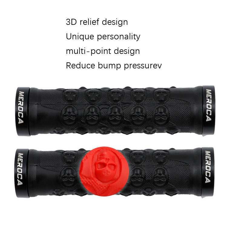 MEROCA Mountain Bike Anti-slip Shock Absorber Riding Grip Cover, Style: Reluova