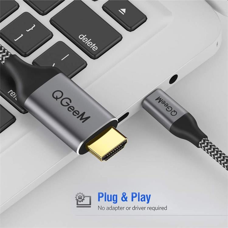 QGeeM QG-UA09 Type-C To HDMI Cable My Store