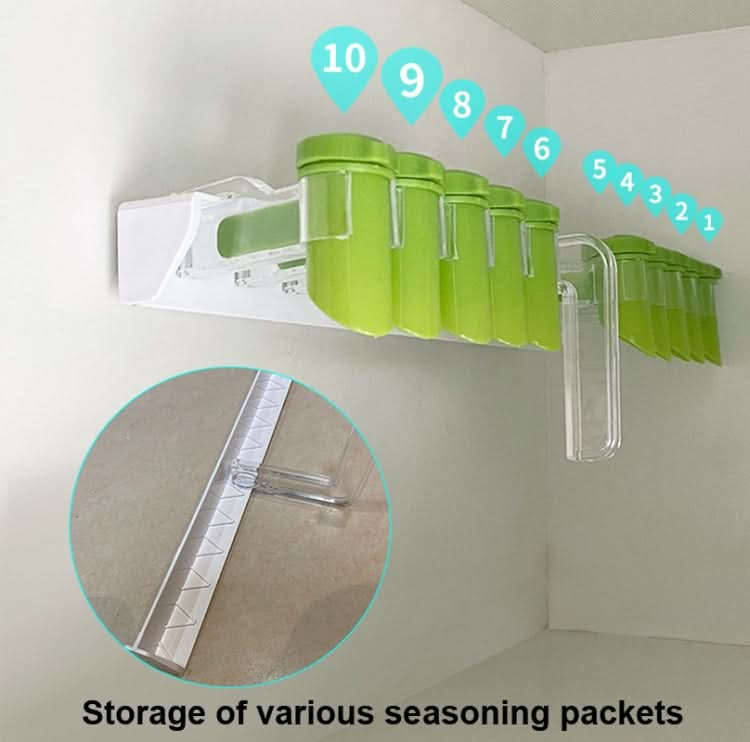 Kitchen Wall-mounted Seasoning Rack Without Punching Seasoning Bag Rack - Reluova