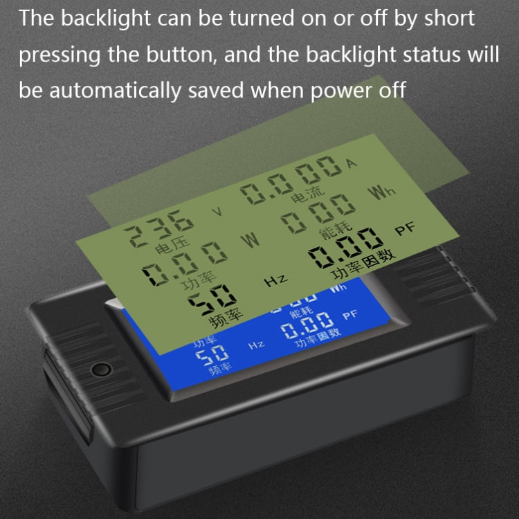 Peacefair English Version Multifunctional AC Digital Display Power Monitor Reluova