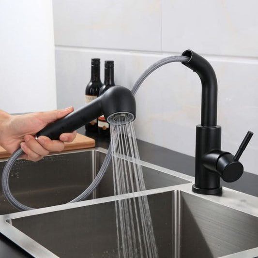 304 Stainless Steel Kitchen Sink Pull-out Faucet-Reluova