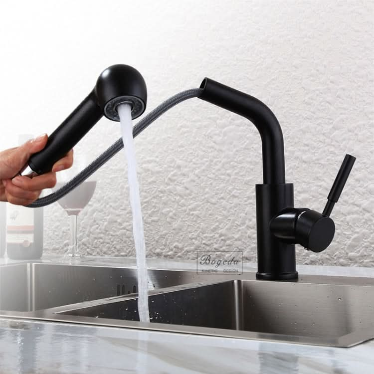 304 Stainless Steel Kitchen Sink Pull-out Faucet-Reluova