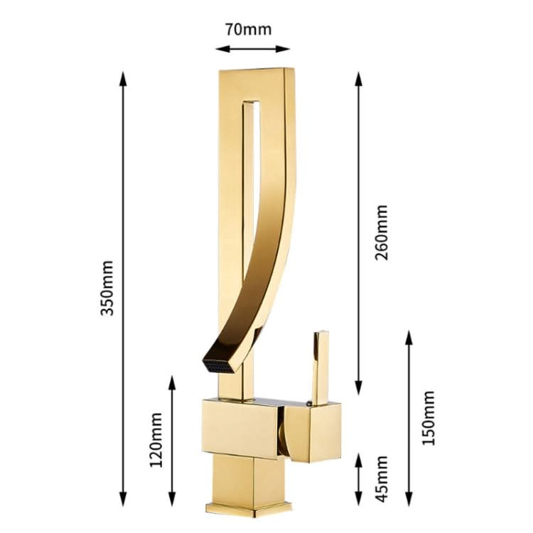 All-copper Rotatable Countertop Basin Hot And Cold Water Faucet - Reluova