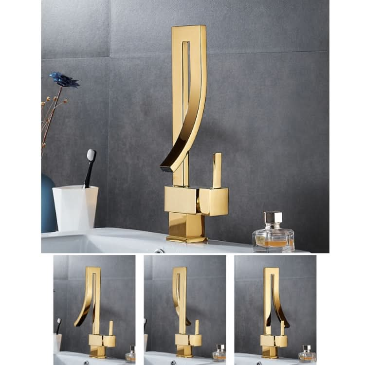 All-copper Rotatable Countertop Basin Hot And Cold Water Faucet - Reluova