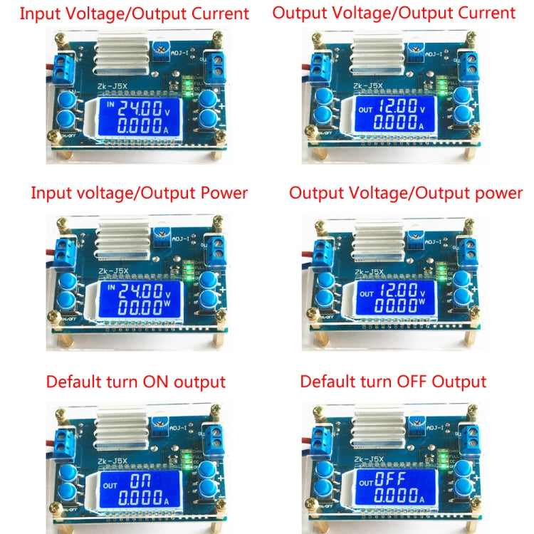 Adjustable Constant Voltage Constant Current Liquid Crystal LCD Multi-Display