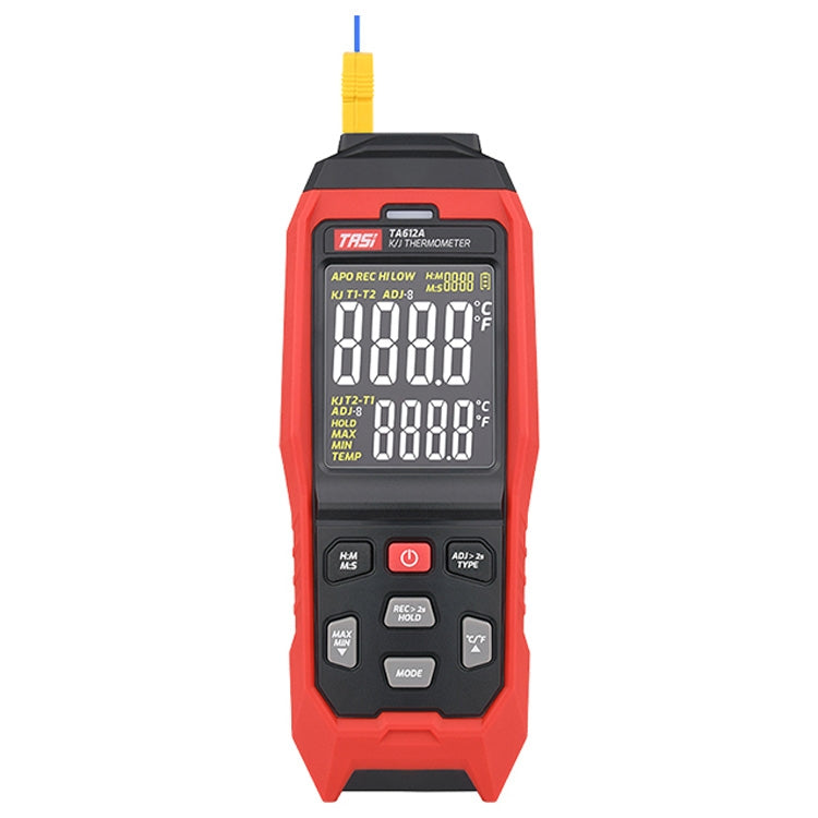 TASI Contact Temperature Meter K-Type Thermocouple Probe Thermometer, Style: