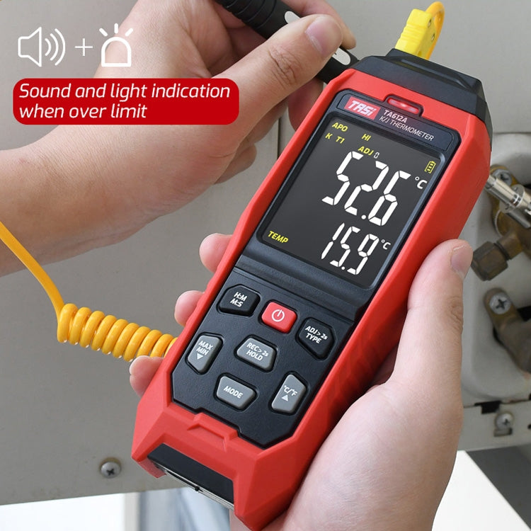 TASI Contact Temperature Meter K-Type Thermocouple Probe Thermometer, Style: