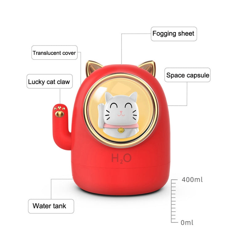 A-16 Home Office Silent Mini Lucky Cat USB Humidifier-Reluova