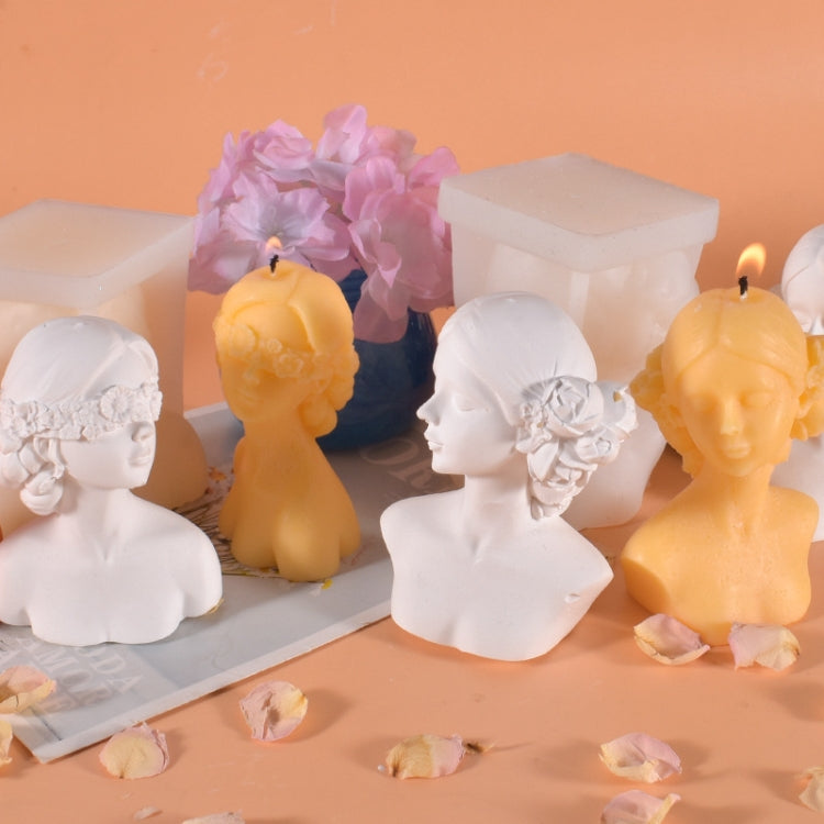 Aromatherapy Plaster Mold Rose Beauty Candle Silicone Mold, Style: My Store