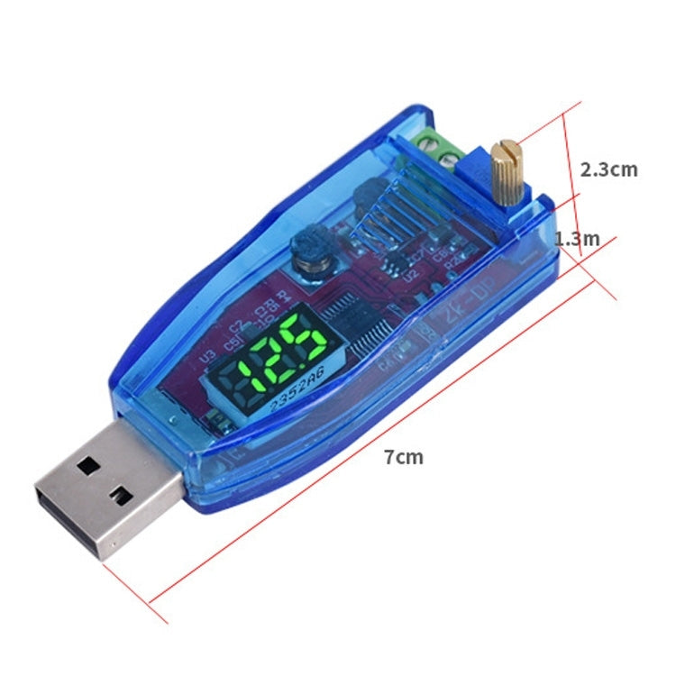 5V To 1-24V DC-DC USB Adjustable Power Supply Regulator Module, Color Random Delivery