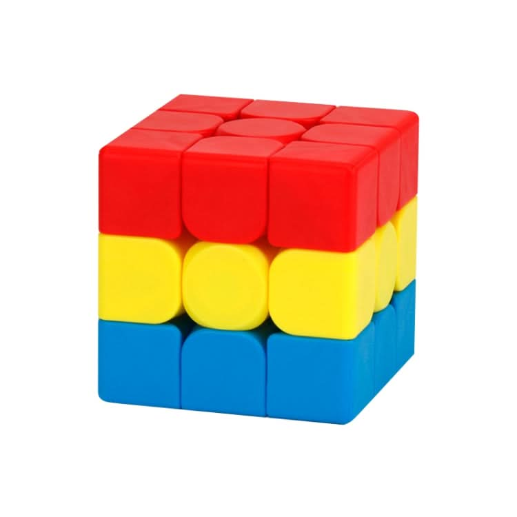 2 PCS Third-order Solid Color Puzzle Early Education Magic Cube Toy, Style:-Reluova