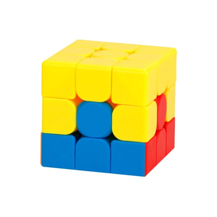 2 PCS Third-order Solid Color Puzzle Early Education Magic Cube Toy, Style:-Reluova