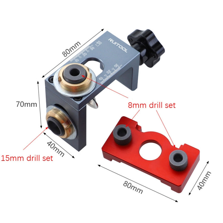 3 In 1 Punching Locator Round Wooden Connectors Open Machine