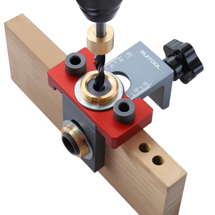 3 In 1 Punching Locator Round Wooden Connectors Open Machine