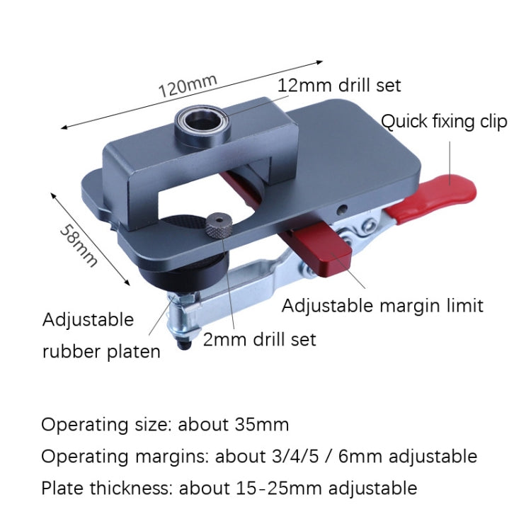 35mm Hinge Open Hole Cabinet Door Plate Hinge Packed Locator