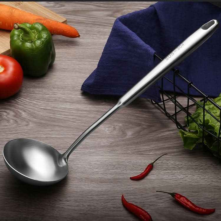 304 Stainless Steel Kitchen Equipment Thickened Hollow Handle Cooking Tool, Style:-Reluova