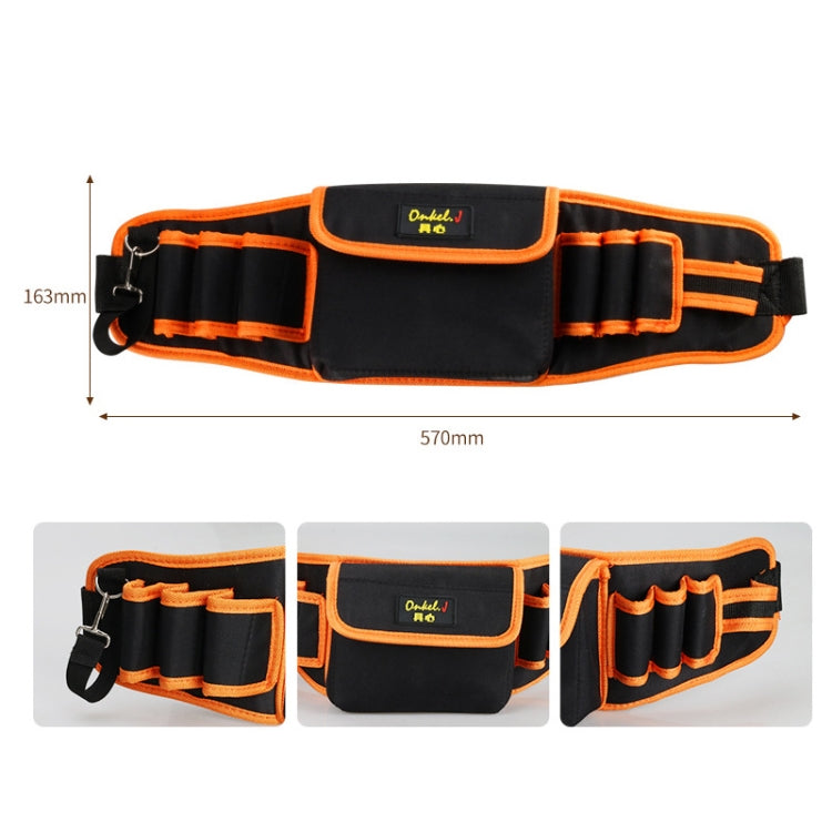 Onkel.J Electrician Waist Bag Canvas Multifunctional Tool Bag Woodworking Fitter Bag