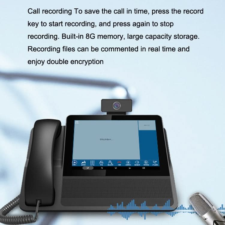 S09 8 Inch HD Audio And Video Conference 6 SIP Line PSP Line PSTN/VOIP IP Business Office Phone