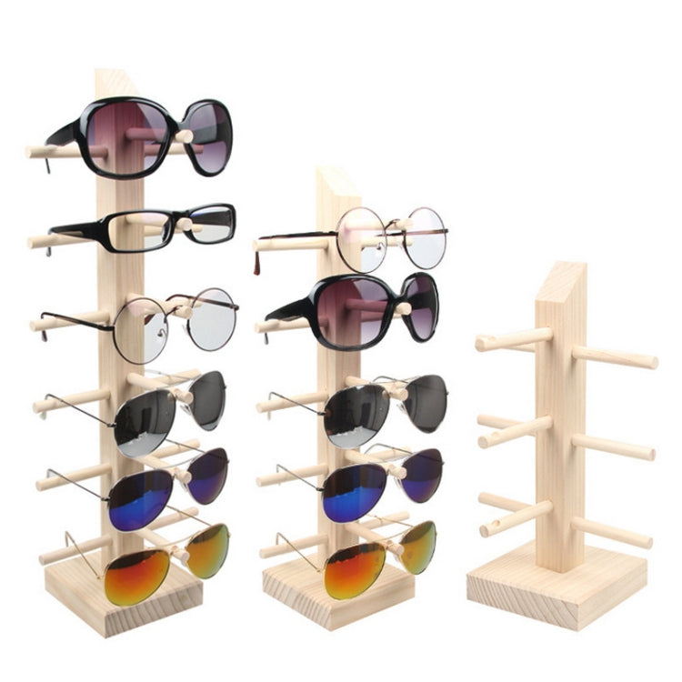 Log Glasses Display Storage Rack 1 Row 2 Pairs Reluova