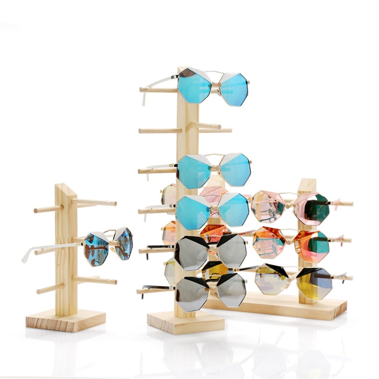 Log Glasses Display Storage Rack 1 Row 2 Pairs Reluova